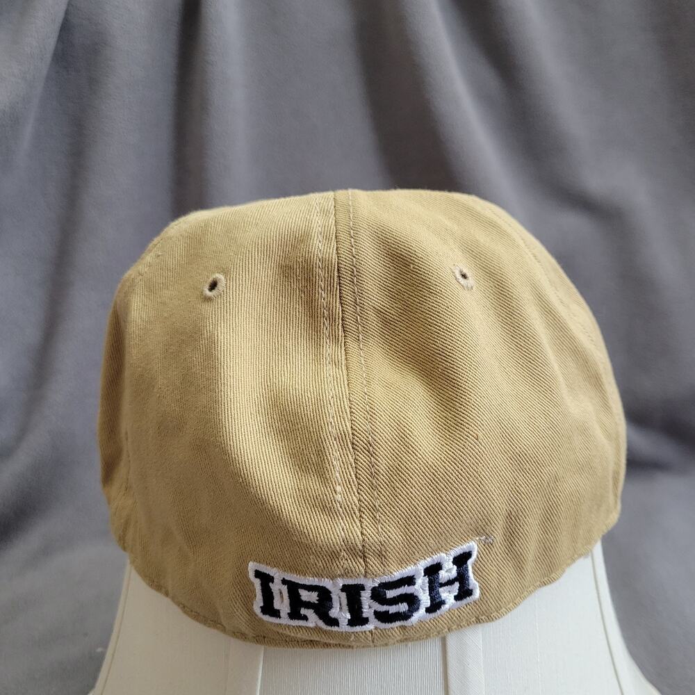 NOTRE DAME Hat Cap Small Medium Stretch Fit Gold Navy Embroidered Irish Logo 47 - Picture 8 of 8